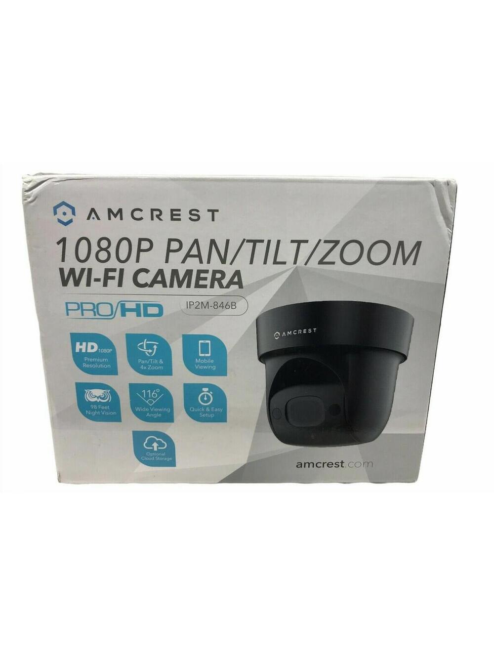 Amcrest ProHD Indoor WiFi PTZ (4xZoom) 1080P Wireless Camera,98ft Night Vision